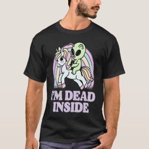 Camiseta Sou Morto Dentro Sarcástico, Bobo Hilário Irônico