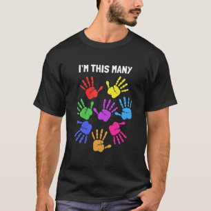 Camiseta Sou muitos aniversário de 40 anos 40 Dedos 40 anos
