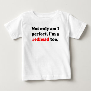 Camiseta Sou não somente eu aperfeiçôo-me sou um Redhead