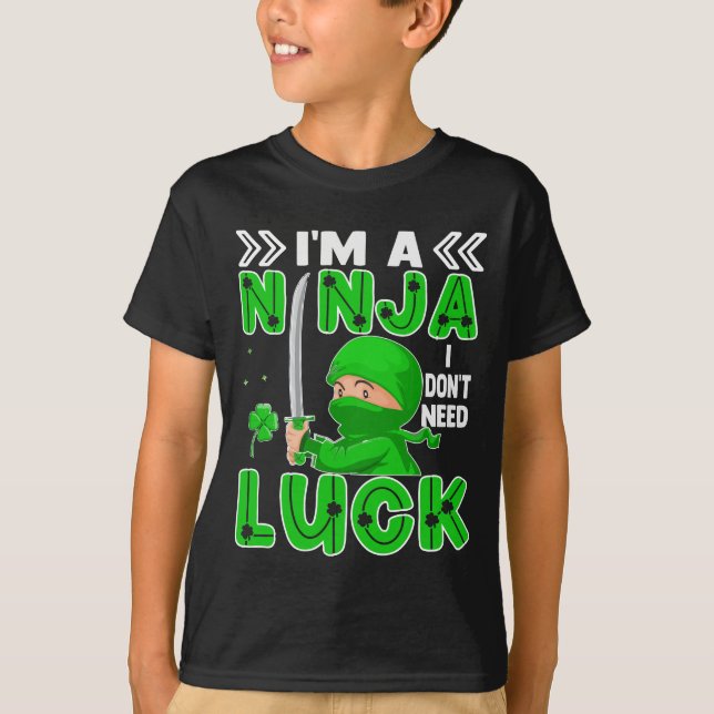 Camiseta Sou Ninja, não preciso de Rua de sorte. (Frente)