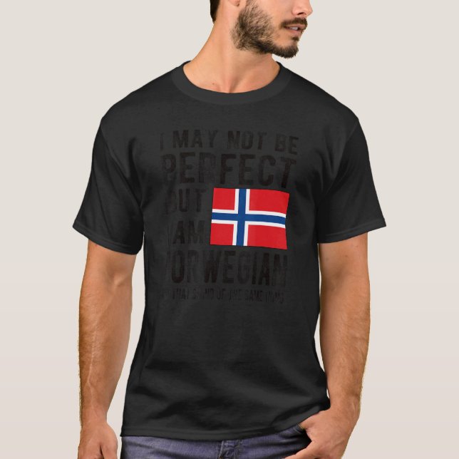 Camiseta Sou Norueguês, Patrimônio da Noruega Raízes Norueg (Frente)