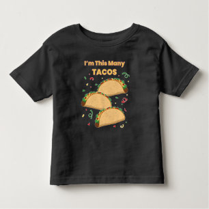 Camiseta Sou o aniversário de 3 anos de Muitos Tacos Child