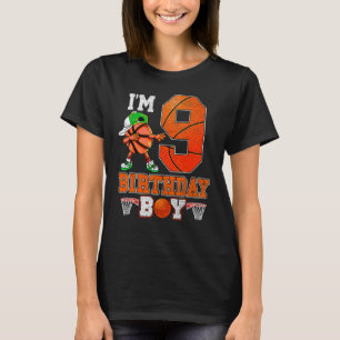Camiseta Sou o Aniversário dos 9 anos, o Basket Bal