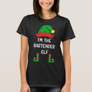 Camiseta Sou o Barman Elf Engraçado Bartending de Natal B