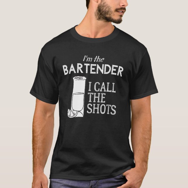 Camiseta Sou o Barman que chamo de "Sapatos" (Frente)