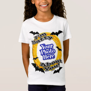 Camiseta Sou o Batty por ti, Photo Scary Bats White