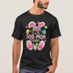 Camiseta Sou o Cachorro Mãe Coelhando Festa de Páscoa Famil