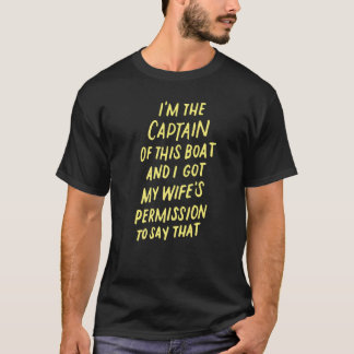 Camiseta Sou o Capitão deste Barco de Barcos