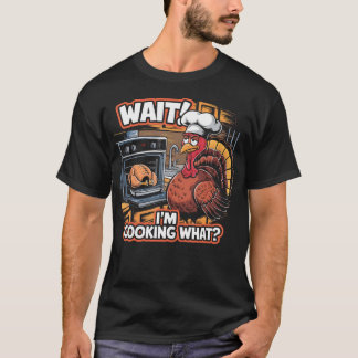 Camiseta SOU O Chef Peru Dia de Ação de Graças Espere ESTOU