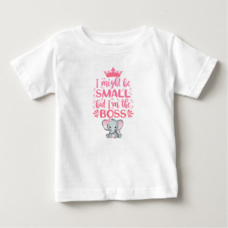 Camiseta Sou o Chefe Elefante Rosa