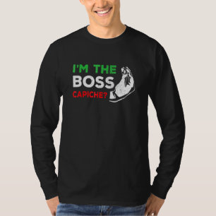 Camiseta Sou o chefe italiano Nonna Nonno Capiche Humor