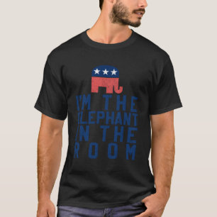Camiseta Sou O Elefante Nos Republicanos Da Sala.