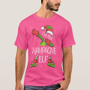 Camiseta Sou o Elfo Champagne Dabbing Santa Claus Xmas