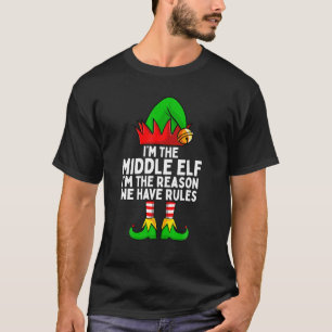 Camiseta Sou O Elfo Do Meio Correspondente Ao Natal Da Famí