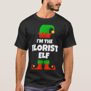 Camiseta Sou O Elfo Florista Família Pijama Natal Floral