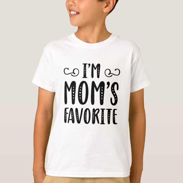Camiseta Sou o favorito da mãe (Frente)