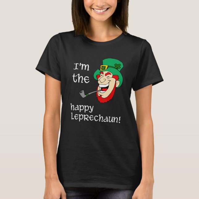 Camiseta Sou o Feliz Leprechaun Hilarious Rua Da Patrick (Frente)