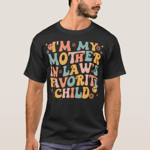 Camiseta Sou o Filho Favorito da Minha Sogra Engraçado Pai