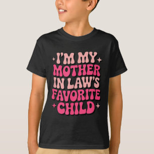 Camiseta Sou o filho favorito da minha sogra, mulher engraç