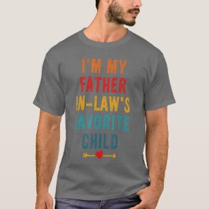 Camiseta Sou o filho favorito do meu sogro engraçado para S