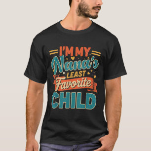 Camiseta Sou o filho menos favorito da minha avó, pai engra