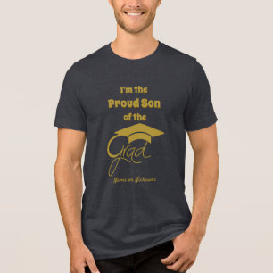 Camiseta Sou o Filho Orgulhoso do Formando - Dourado - Edit