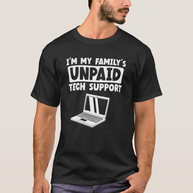 Camiseta Sou o Geek C do Nerd de TI de suporte técnico não  (Frente)