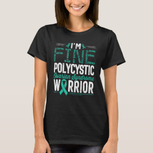 Camiseta Sou o guerreiro da síndrome de Ovário Policial fin