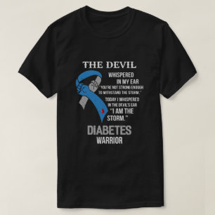 Camiseta Sou O Guerreiro De Sensibilização Para Diabetes