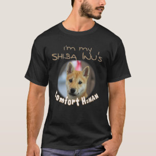 Camiseta Sou o Humano do Conforto de Shiba Inu para Cachorr