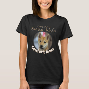 Camiseta Sou o Humano do Conforto de Shiba Inu para Cachorr
