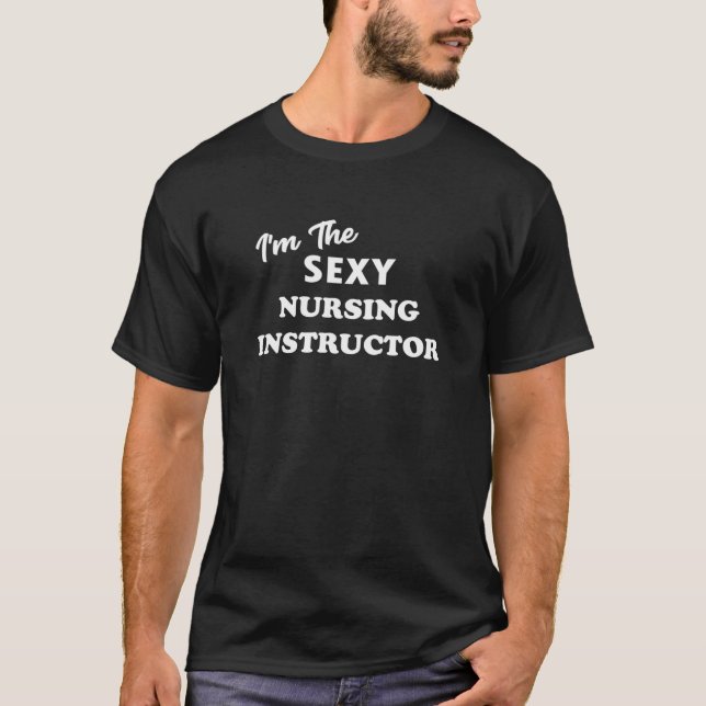 Camiseta Sou o instrutor de enfermagem - professor de enfer (Frente)