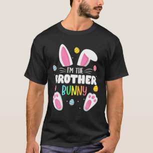 Camiseta Sou o Irmão Bunny Bro Family Correspondendo Páscoa