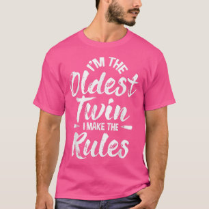 Camiseta Sou O Irmão Irmã Gêmeos Idêntico Mais Antigo