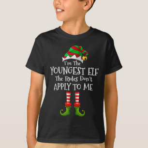 Camiseta Sou O Mais Jovem, Regras De Elfo Não Se Aplicam A