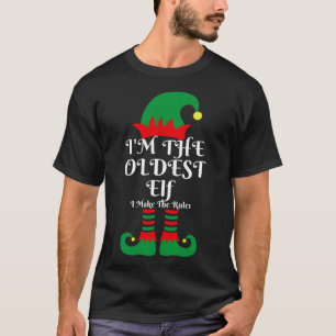 Camiseta Sou o mais velho ajudante do Elf Papai Noel a comb