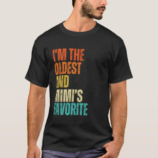 Camiseta Sou o mais velho e o homem, mulher, criança favori