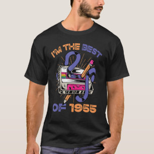Camiseta Sou o melhor de 1955 Vintage Cassette Tape Music R