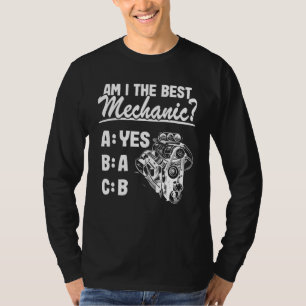 Camiseta Sou O Melhor Mecânico De Peças De Carro De Raça Da