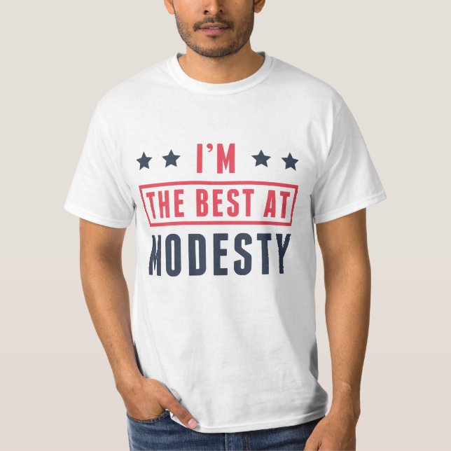 Camiseta Sou o melhor na modéstia (Frente)