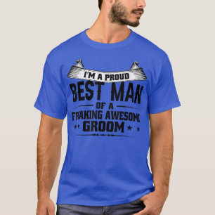 Camiseta Sou o melhor padrinho orgulhoso do noivo Groomsman