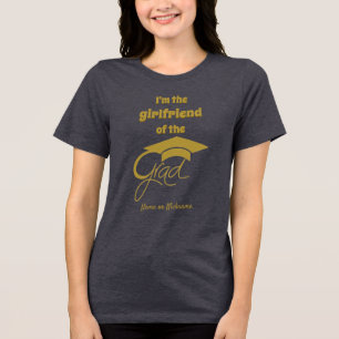 Camiseta Sou o Namorada do Formando - Dourado - Editável