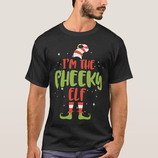 Camiseta Sou o Presente de Natal do Elfo Cheeky (Frente)