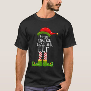 Camiseta Sou O Professor Inglês Elf Correspondendo Família 