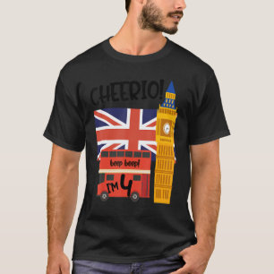 Camiseta Sou o quarto aniversário do Tema Britânico de Lond