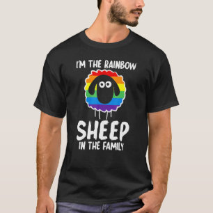 Camiseta Sou o Rainbow Sheep na família Lgbt Gay Rainb
