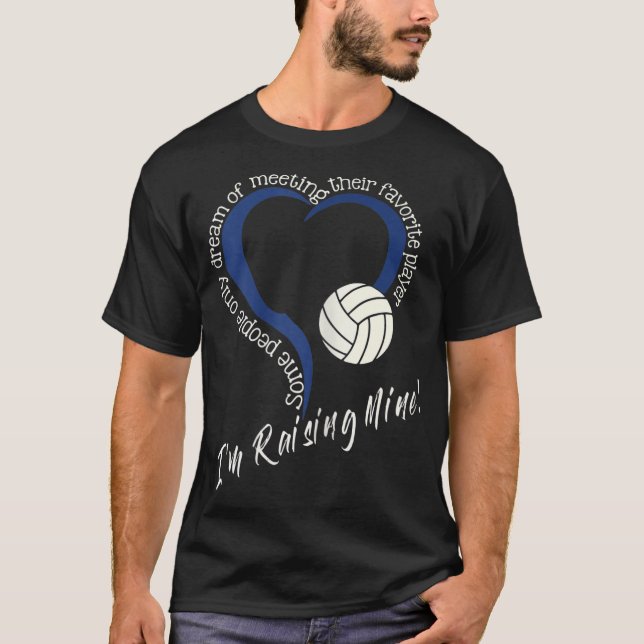 Camiseta Sou o Raising Mine! Mãe de Voleibol (Frente)