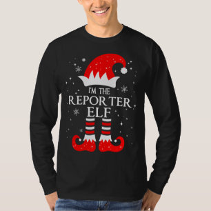 Camiseta Sou o repórter Elf Matching Family Group Christm