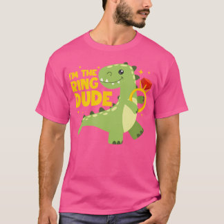 Camiseta Sou O Ring Dude Dinossaur Ring Bearer Dino Weddin