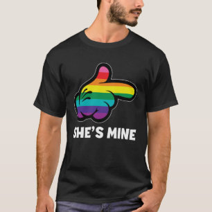Camiseta Sou o seu Casal Lésbico-Arco Lésbico, LGBT, Matchi